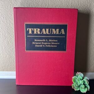 Vintage 1988 Trauma Hardcover — First Edition First Printing — Surgical Trauma